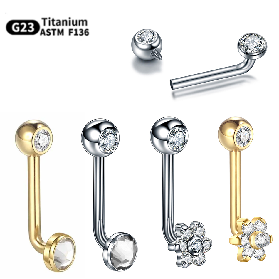 Body Jewelry Vch - 1 peça piercings de capuz vertical