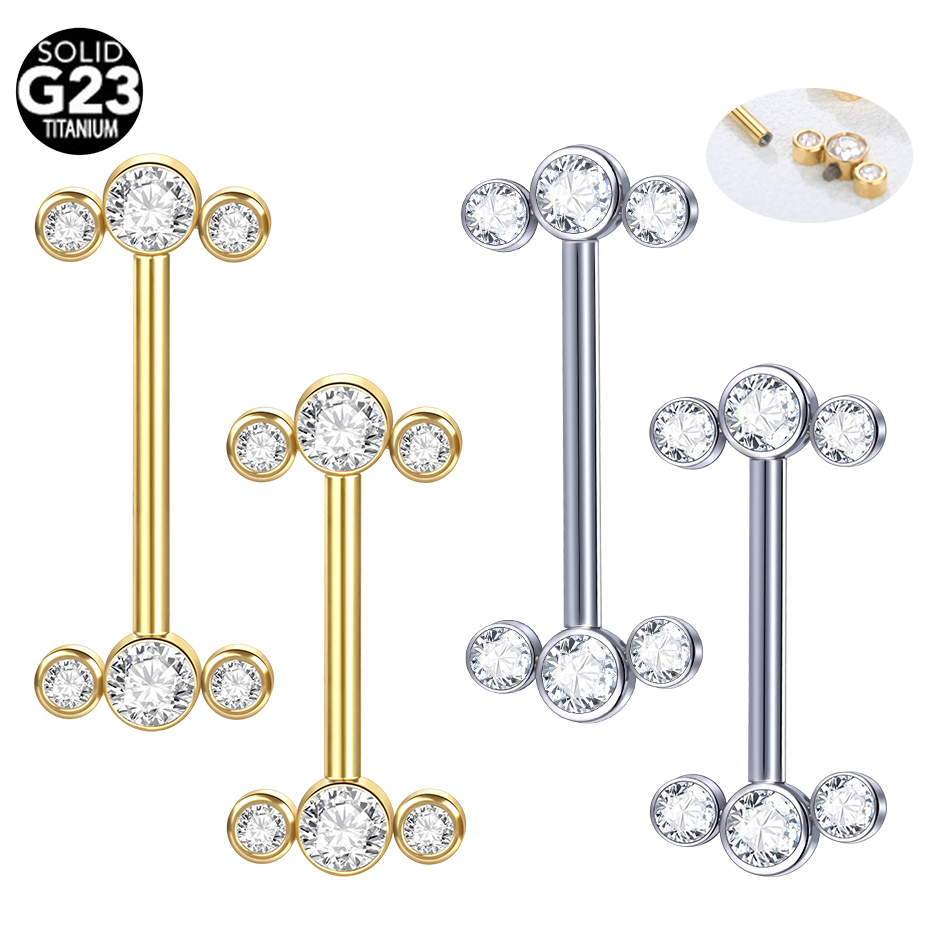 Body Jewelry Changing Kit - 1/5 pçs g23 titânio pierc cor