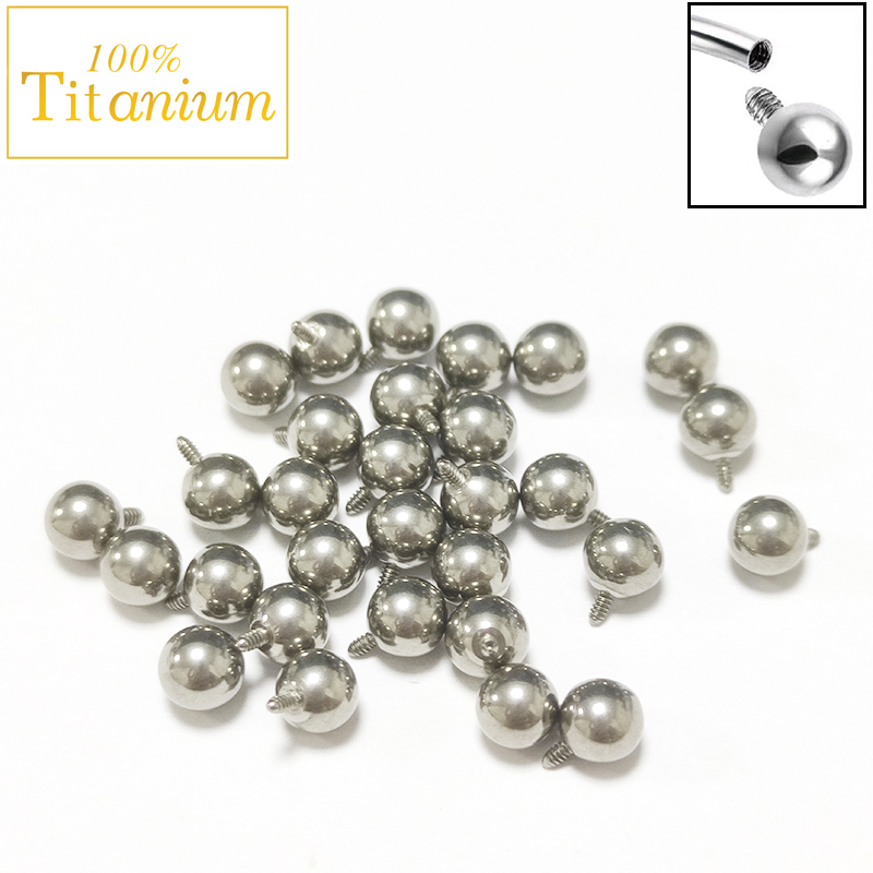 Body Jewelry Replacement Ball - 10pc grau de implante astm g23
