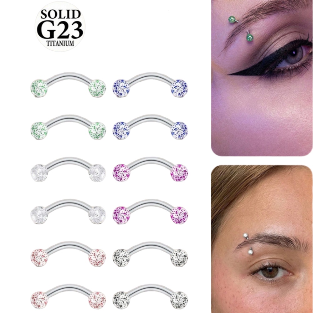 Body Jewelry Vch - 2 Peças 16G 8/10mm Liga de
