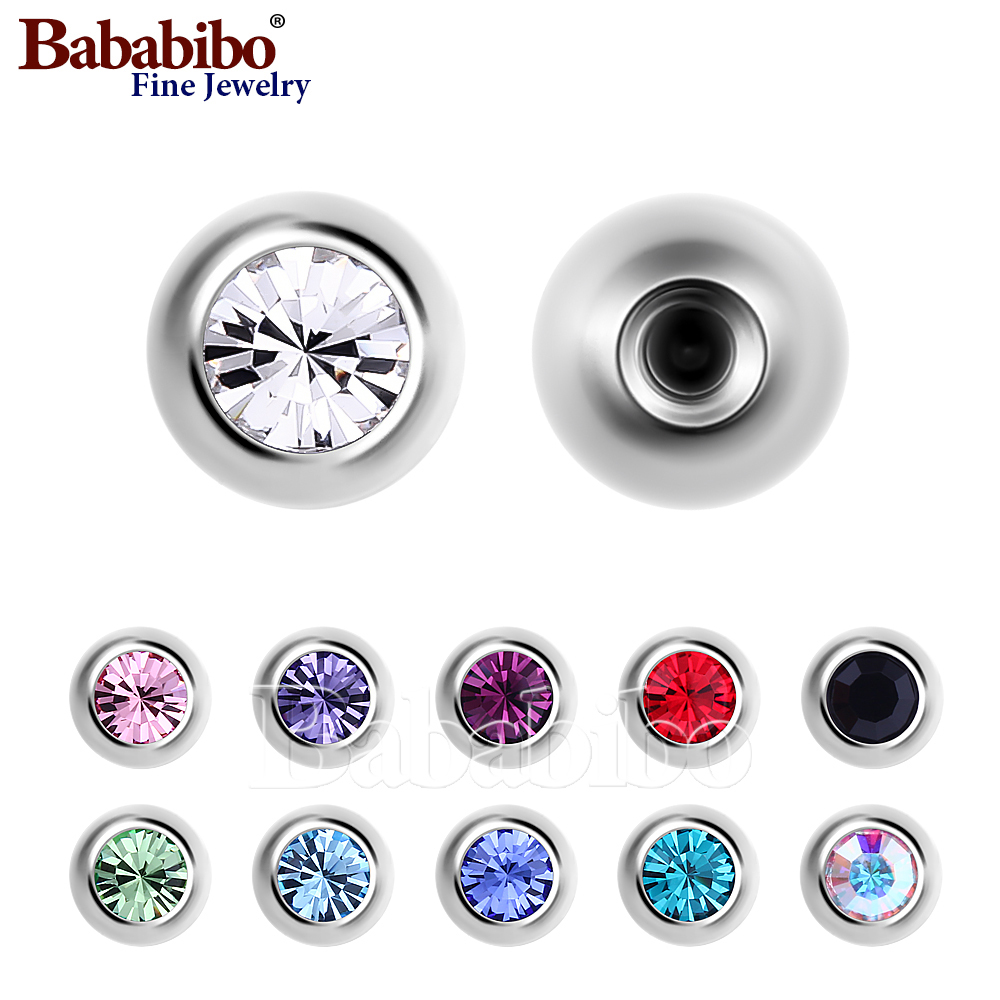 Body Jewelry Replacement Ball - 10 peças de reposição de titânio