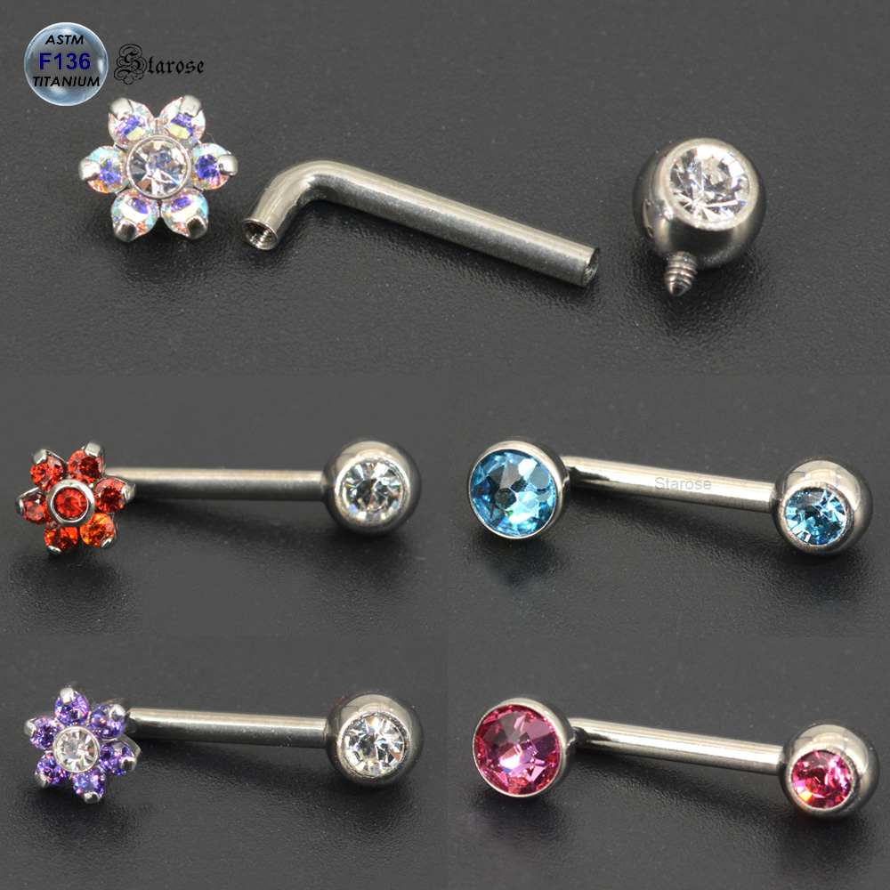 Body Jewelry Vch - Starose implante grau astm f136 titânio