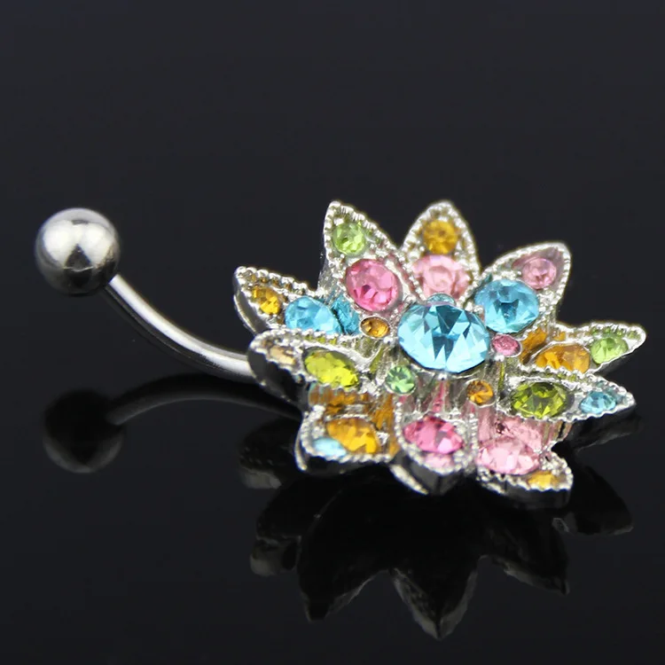 Body Jewelry Hot - Anel de aço inoxidável cz cristal
