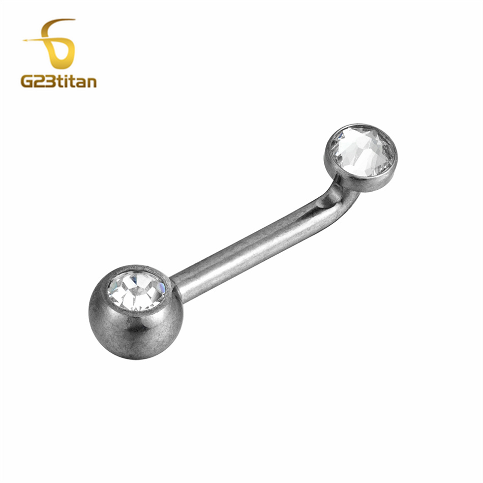 Body Jewelry Vch - Piercing lábio de titânio com cristal