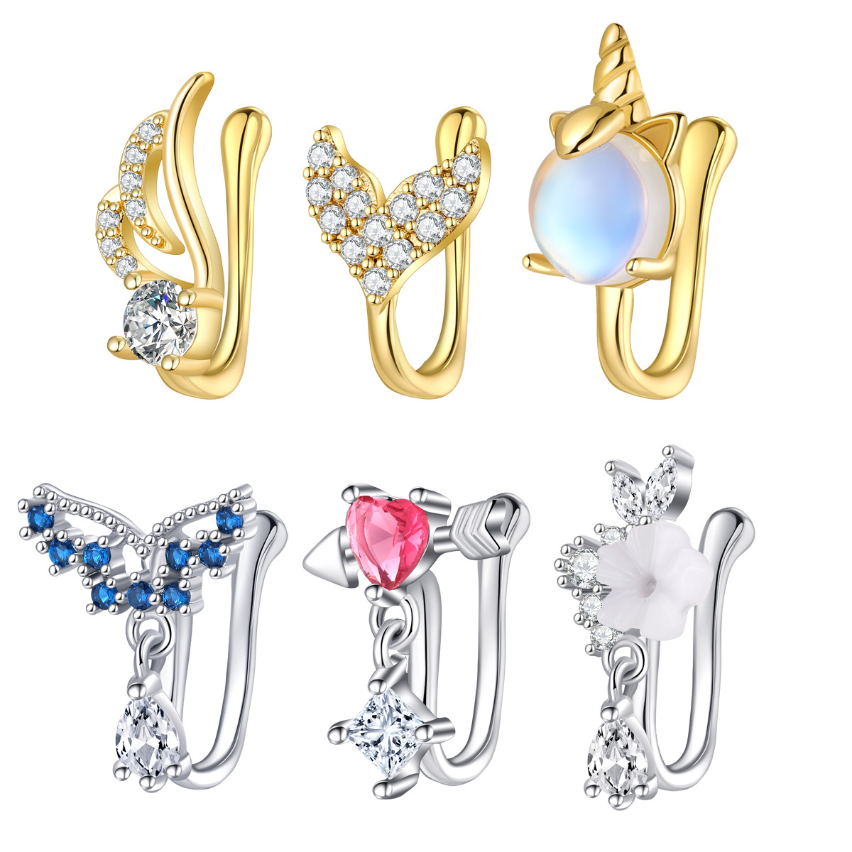 Body Piercing Quality Jewelry - Piercing de nariz falso, joia de