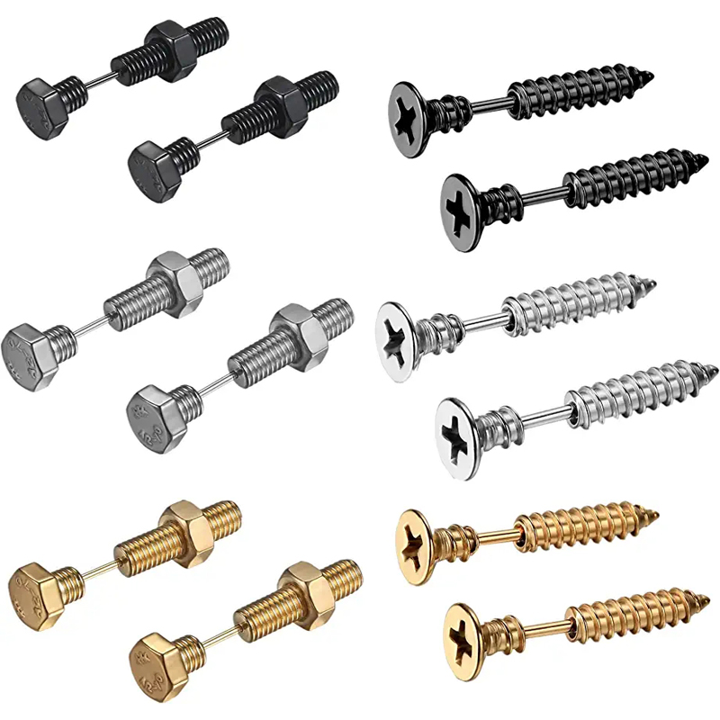 Body Jewelry Changing Kit - 2-3 pares punk parafuso parafuso parafuso