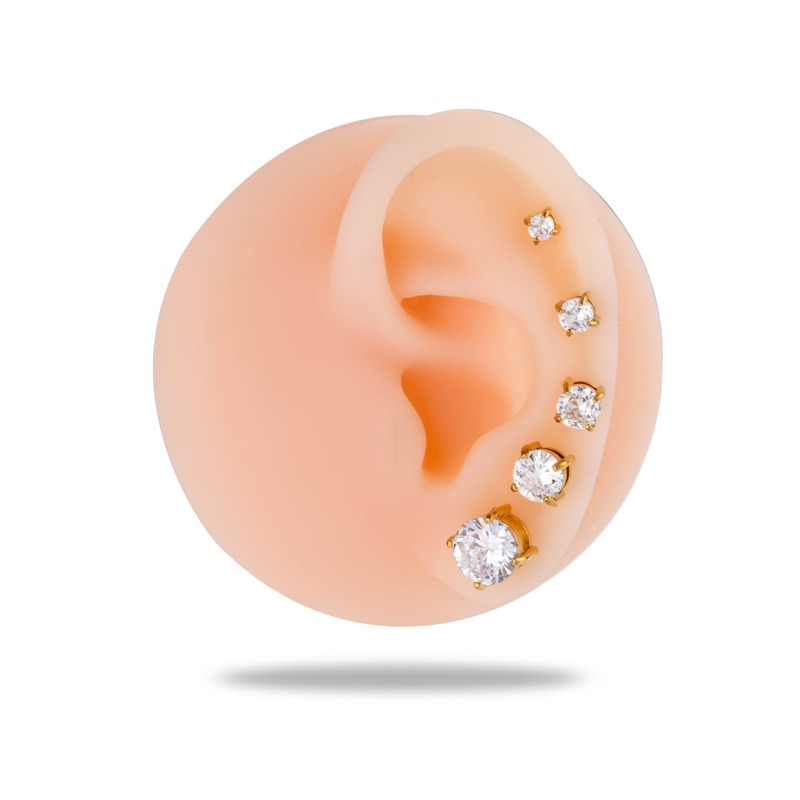 G23 Titânio Grau Implante, Top - Flat Back Labret Stud avaliação e preço