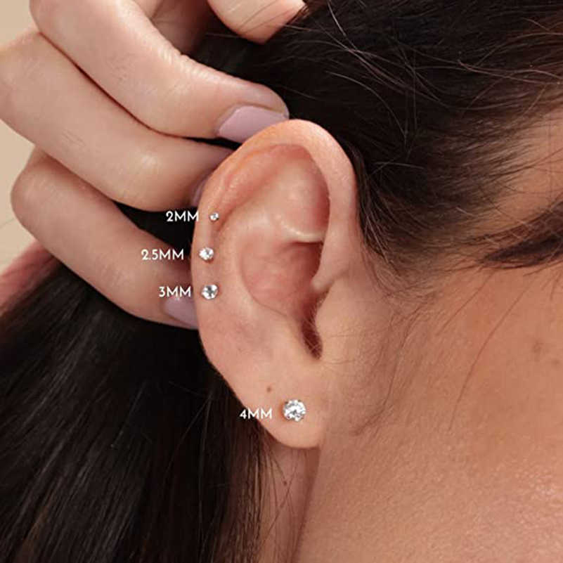 Brinco sem rosca com parte tra - Tragus Flat Back avaliação e preço