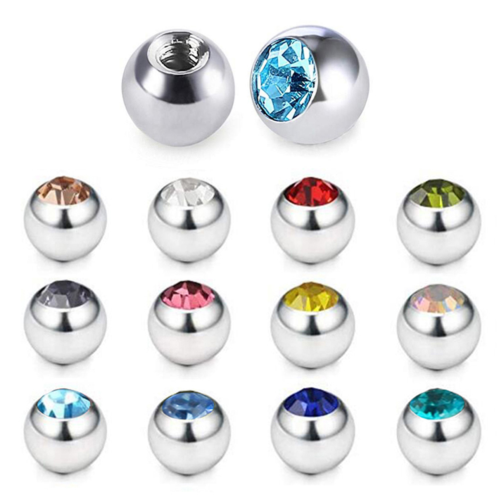 Aço inoxidável CZ Cristal Para - Body Jewelry Replacement Ball avaliação e preço