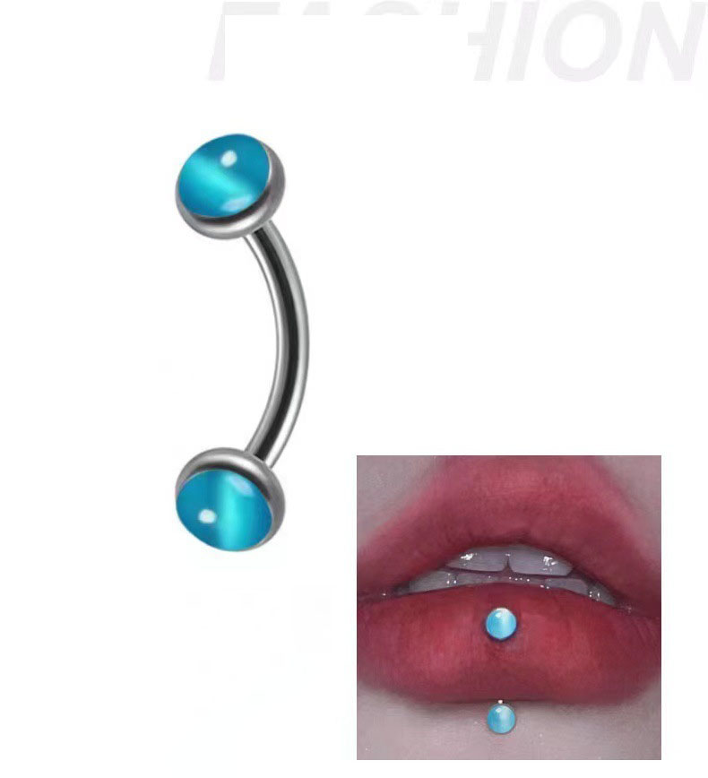 1 peça piercing de sobrancelha - Rook Curved Barbell avaliação e preço