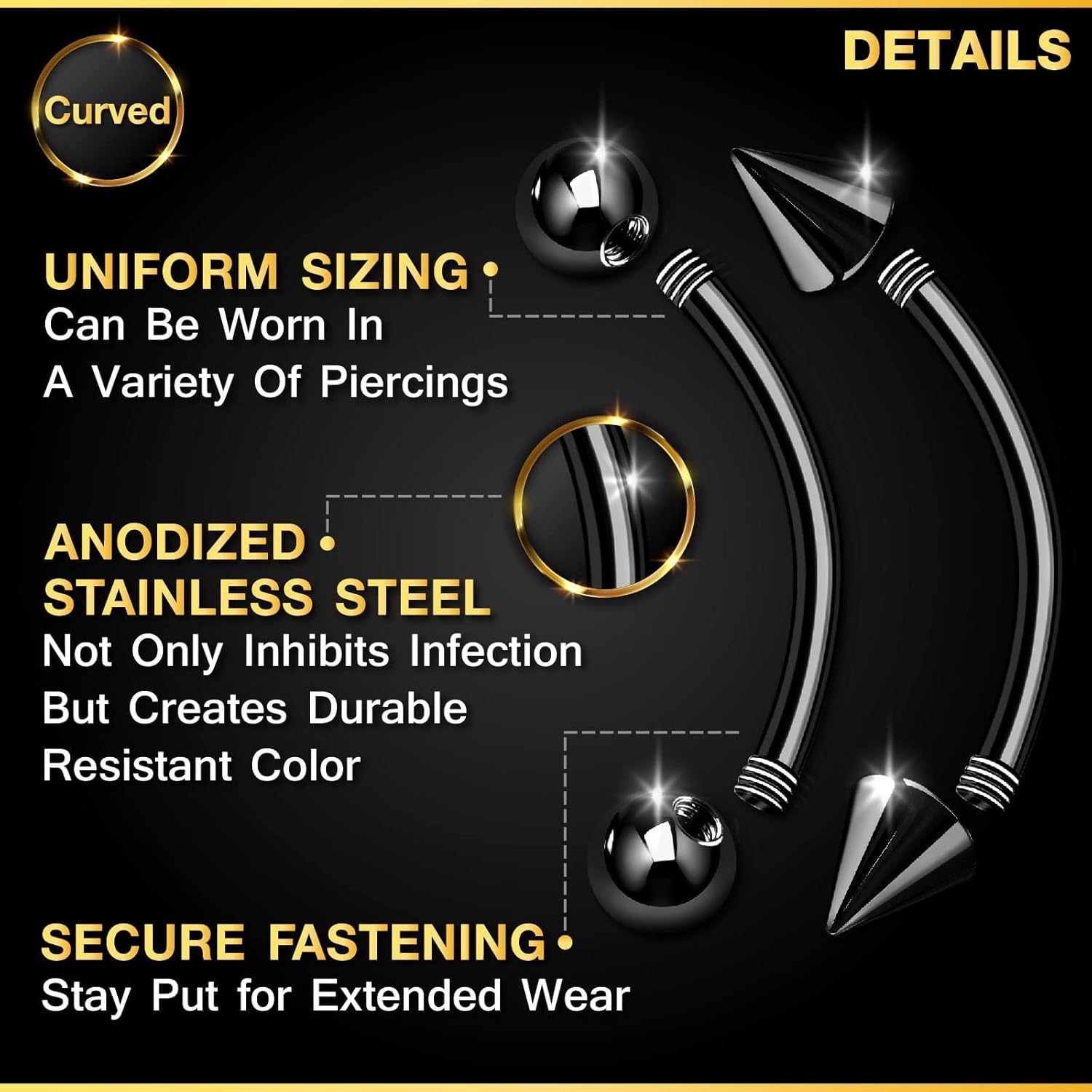 Conjunto de 32 peças de joias  - Body Jewelry Changing Kit avaliação e preço