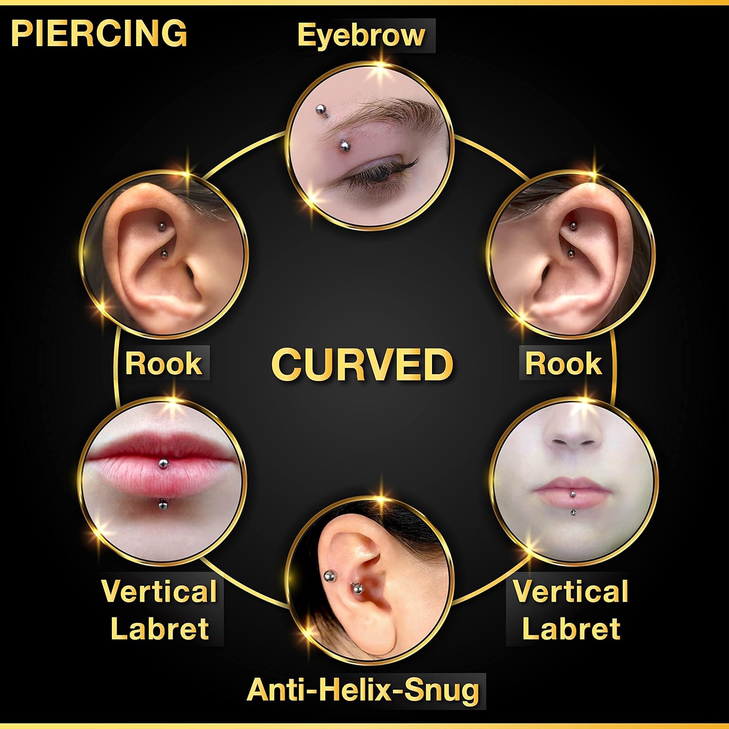 Conjunto de 32 peças de joias  - Body Jewelry Changing Kit avaliação e preço