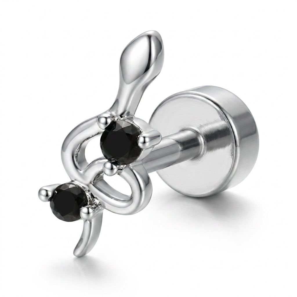 1PC Brinco Hipoalergênico de C - Tragus Flat Back avaliação e preço