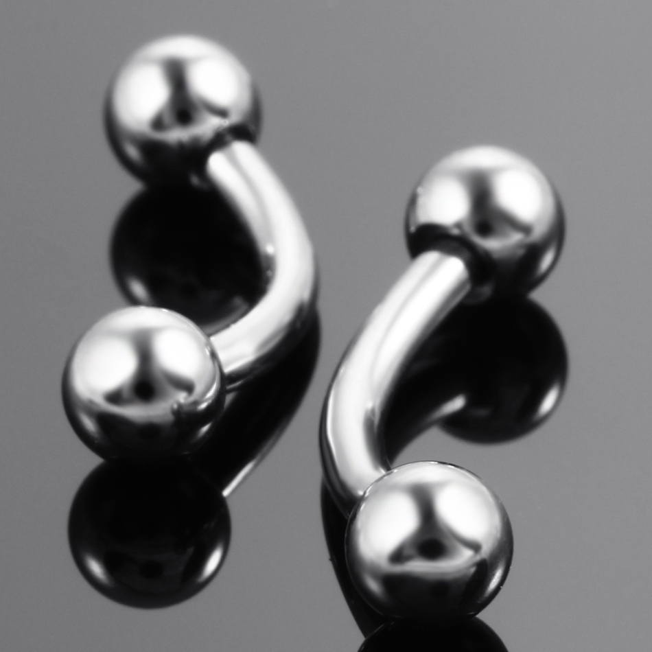 10 pçs/lote aço sobrancelha ba - Rook Curved Barbell avaliação e preço