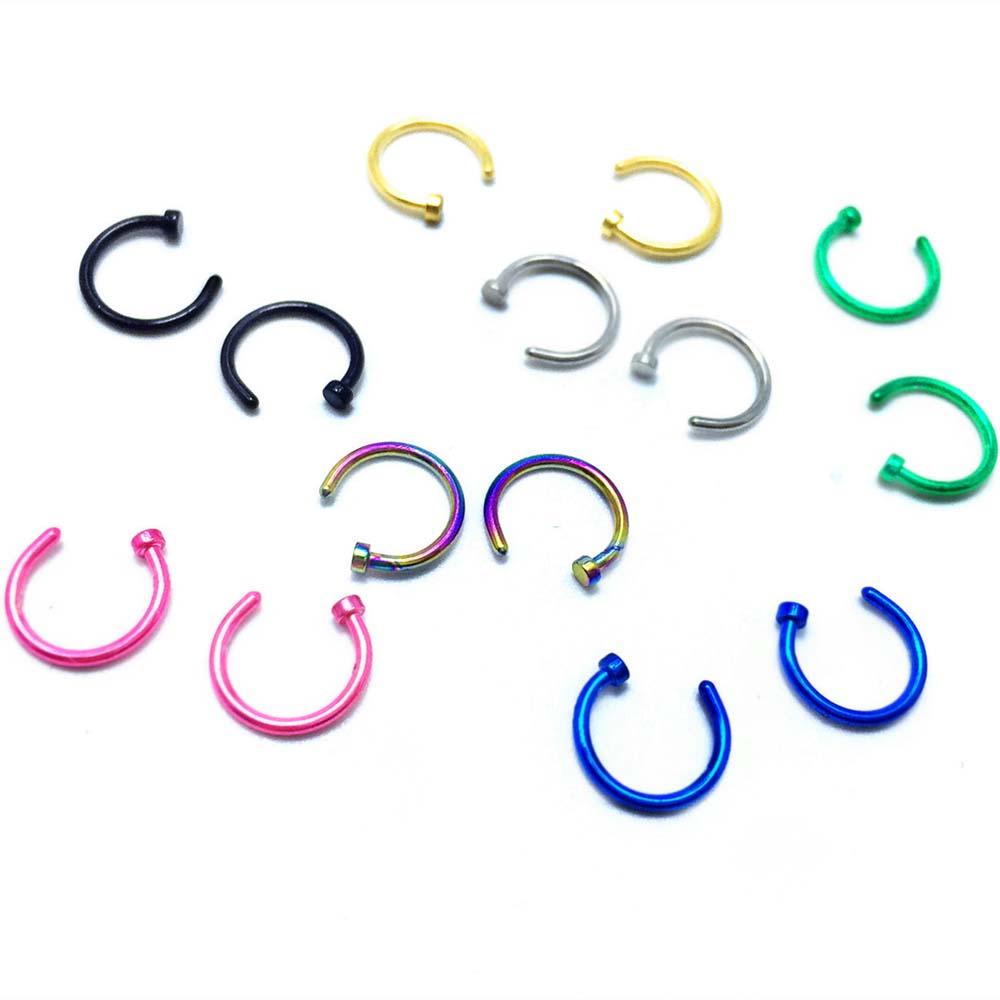 10 pçs simples anel de orelha  - Body Jewelry On Sale avaliação e preço