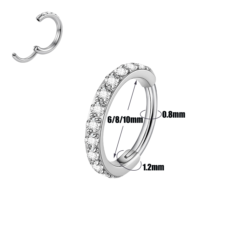 1PC Brinco de Aço Inoxidável 3 - Body Piercing Quality Jewelry avaliação e preço