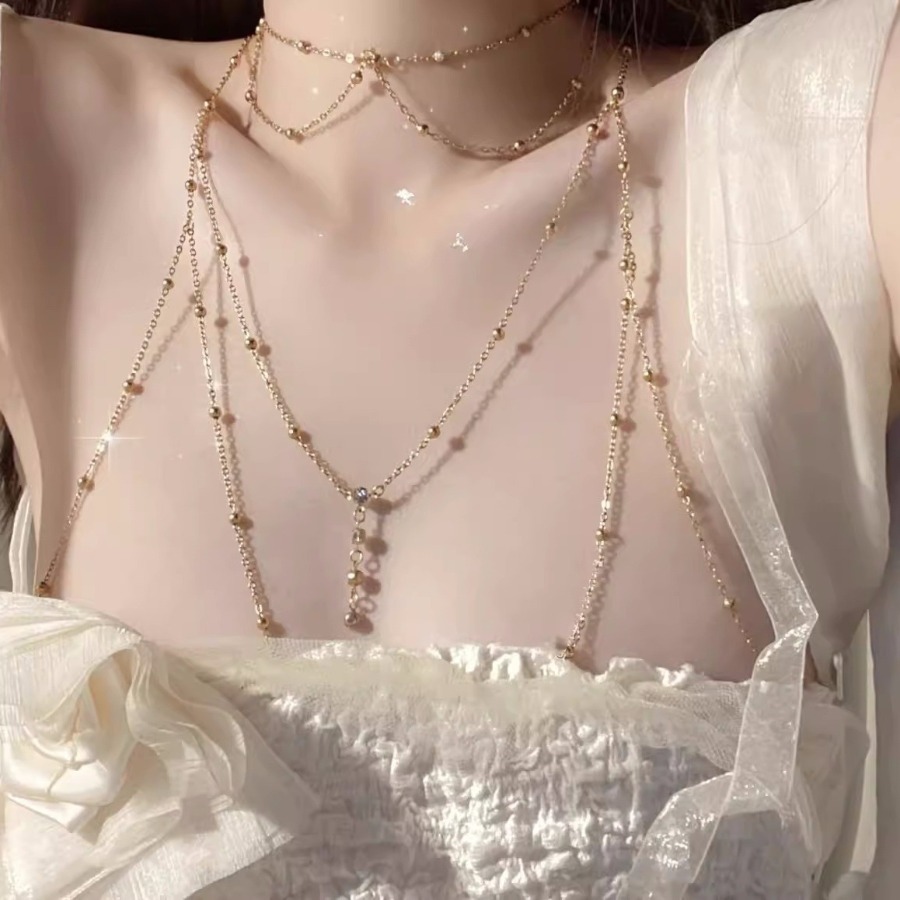 Corrente de corpo feminina par - Body Jewelry Hot avaliação e preço