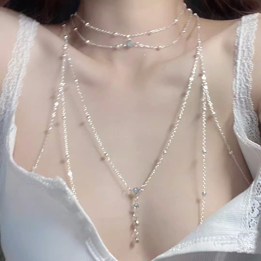 Corrente de corpo feminina par - Body Jewelry Hot avaliação e preço