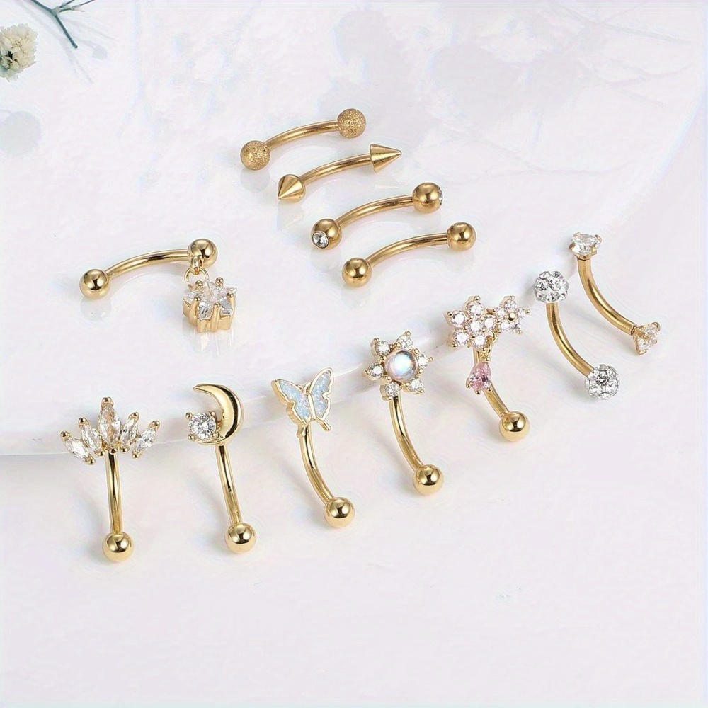 Florideco 1 peça de aço inoxid - Rook Curved Barbell avaliação e preço