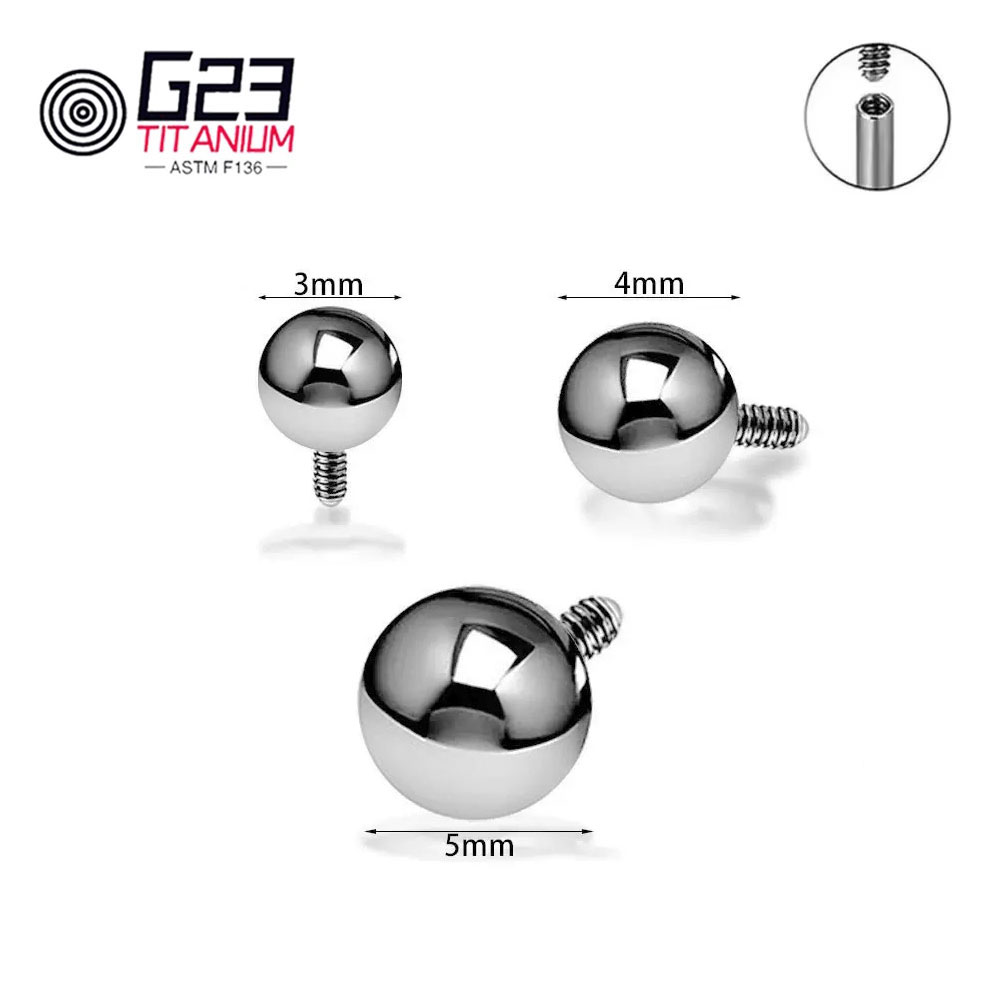 Atacado 10/50 peças de titânio - Body Jewelry Replacement Ball avaliação e preço