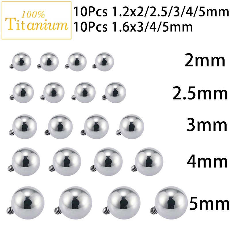 10pc grau de implante astm g23 - Body Jewelry Replacement Ball avaliação e preço