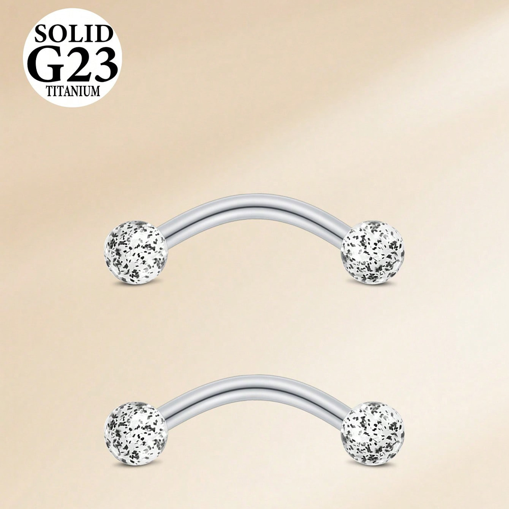 2 Peças 16G 8/10mm Liga de Tit - Body Jewelry Vch avaliação e preço