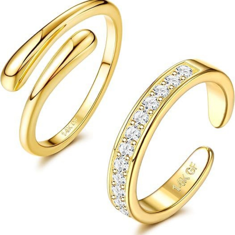 Anel de pé de zircônia ajustáv - Body Jewelry Changing Kit avaliação e preço