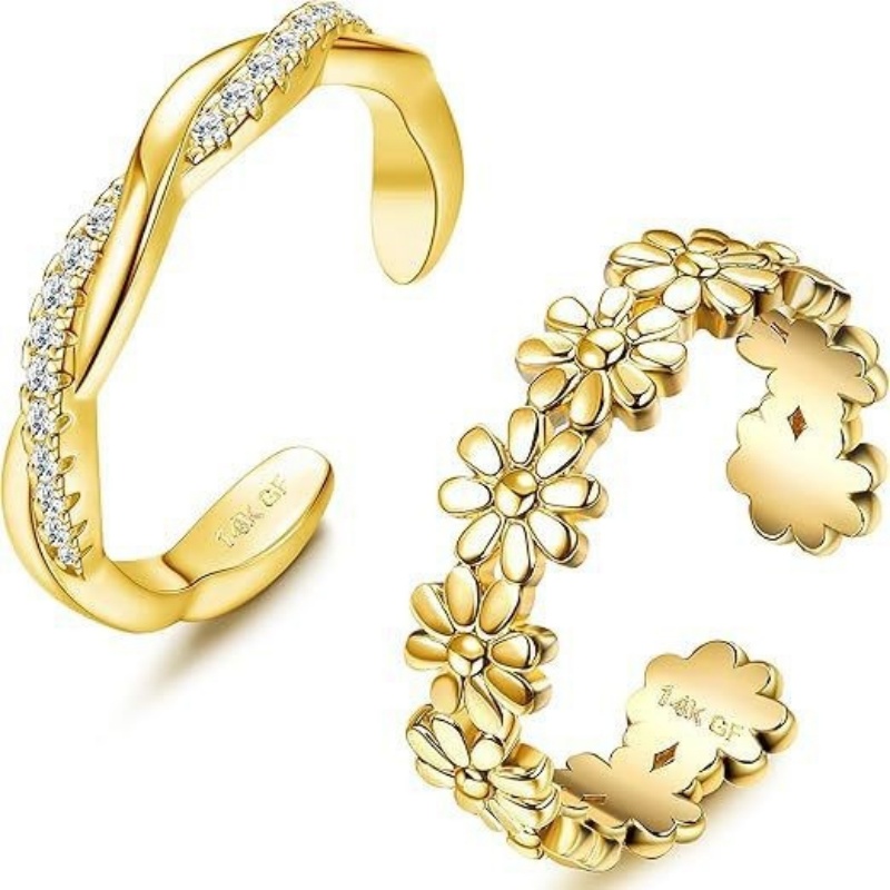 Anel de pé de zircônia ajustáv - Body Jewelry Changing Kit avaliação e preço