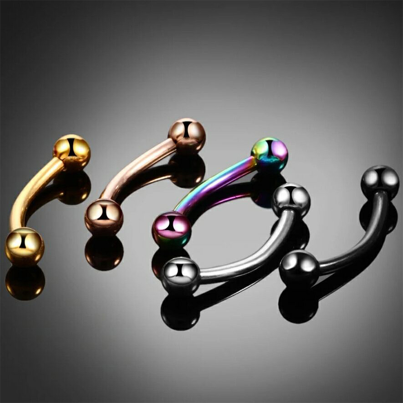 Aço Sobrancelha Banana Piercin - Rook Curved Barbell avaliação e preço