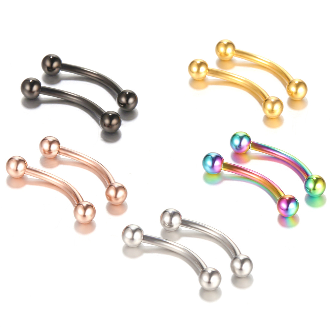 Aço Sobrancelha Banana Piercin - Rook Curved Barbell avaliação e preço