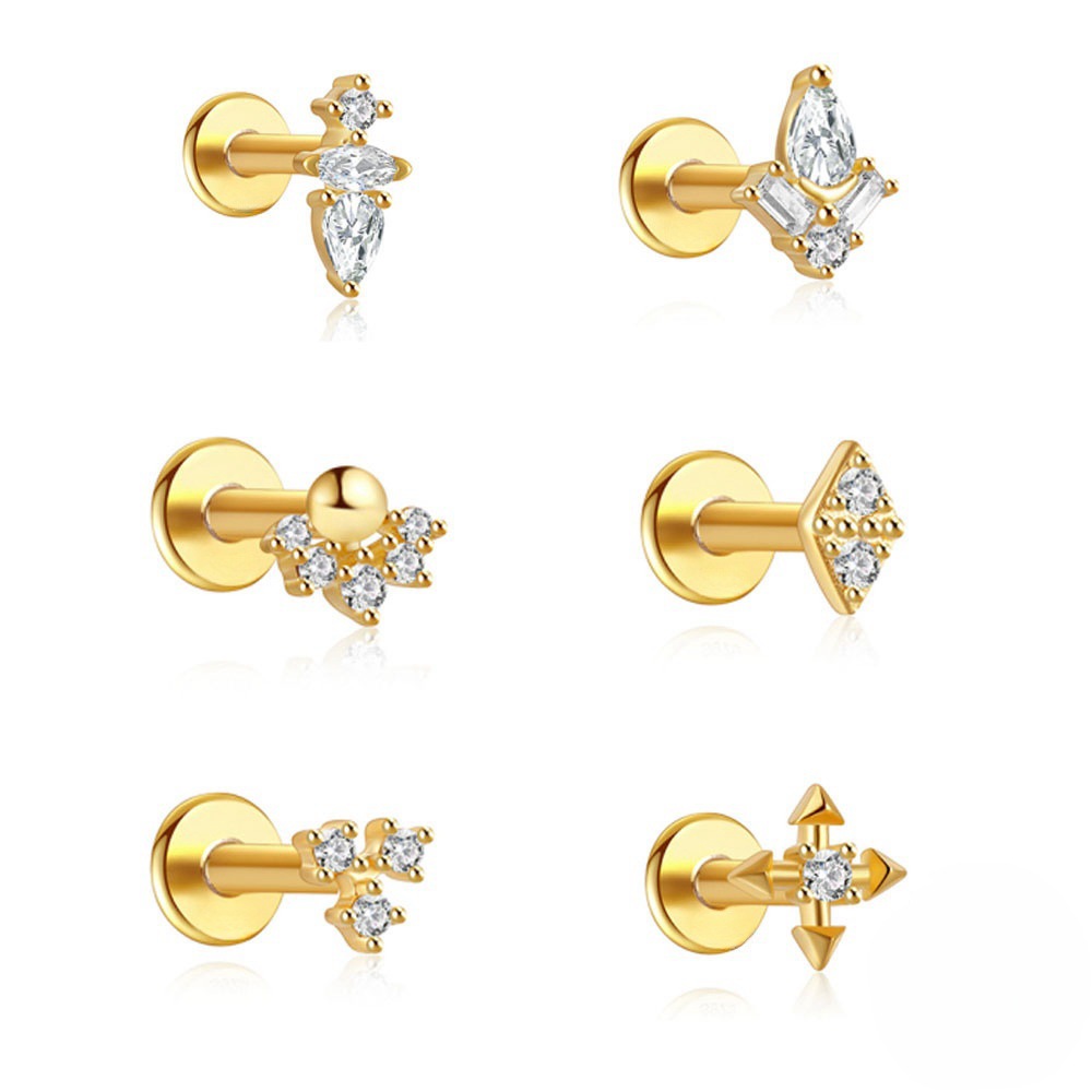 Brinco de cartilagem borboleta - Tragus Flat Back avaliação e preço