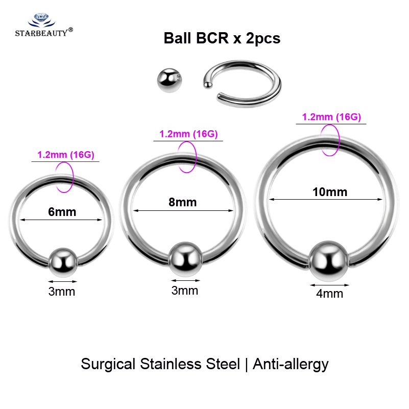 Multipurpose BCR Face Piercing - Body Jewelry Vch avaliação e preço