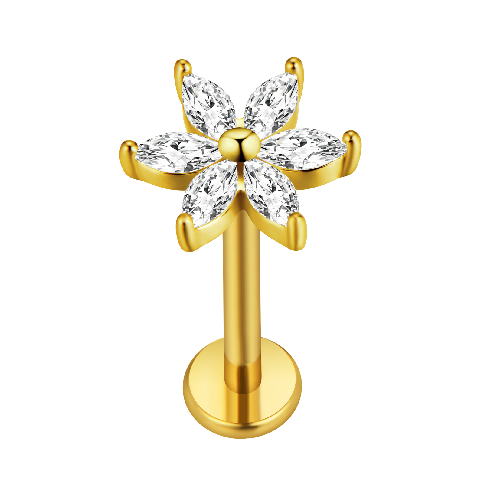 Folha de bordo labret piercing - Tragus Flat Back avaliação e preço