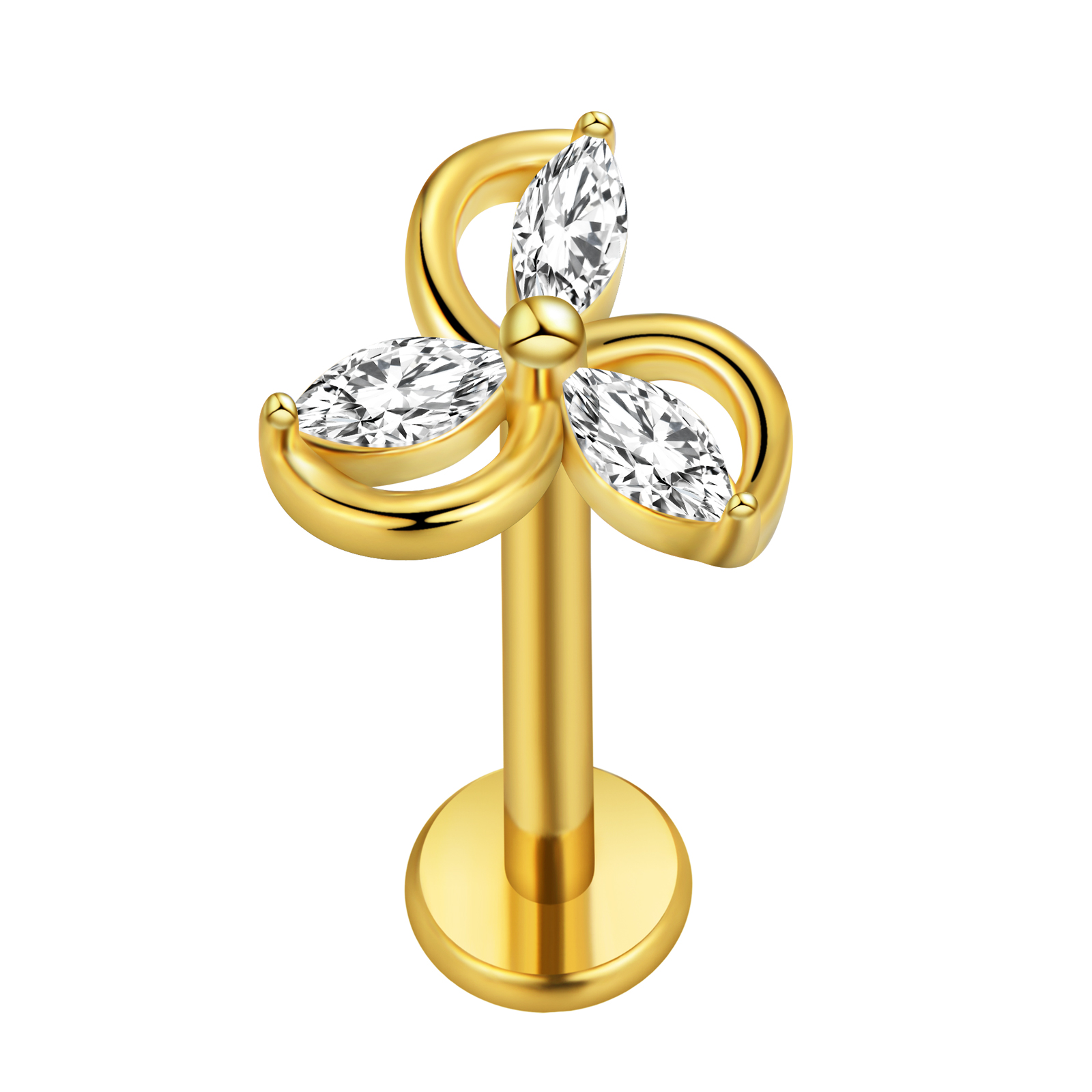 Folha de bordo labret piercing - Tragus Flat Back avaliação e preço