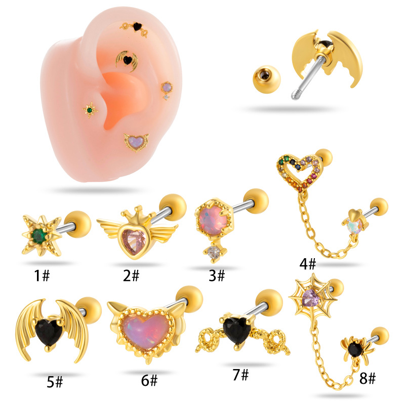 Brinco de Cartilagem Hipoalerg - Tragus Flat Back avaliação e preço