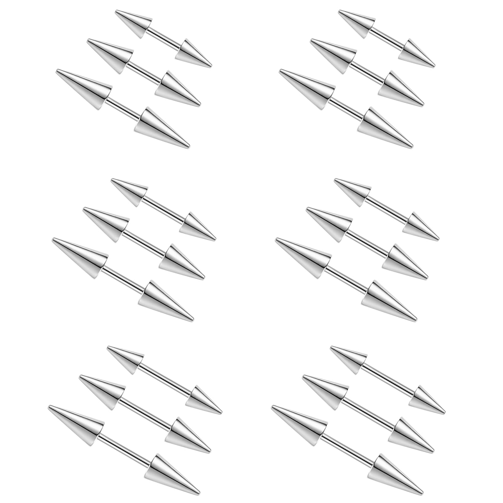 2 Pcs 16G Spike Sobrancelha Pi - Rook Curved Barbell avaliação e preço