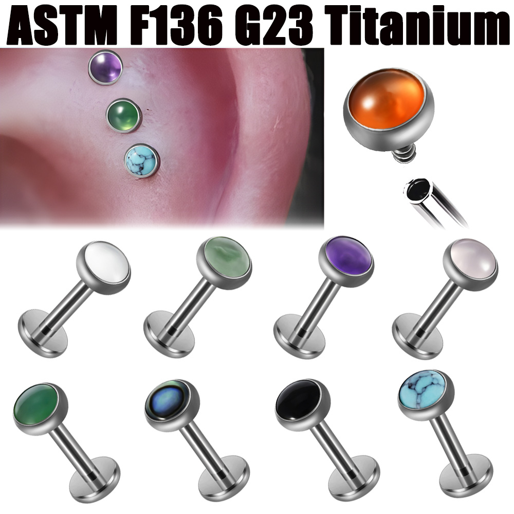Brinco de cristal de titânio g - Tragus Flat Back avaliação e preço