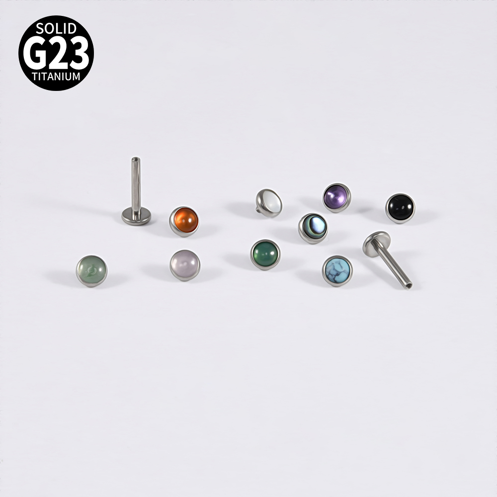 Brinco de cristal de titânio g - Tragus Flat Back avaliação e preço