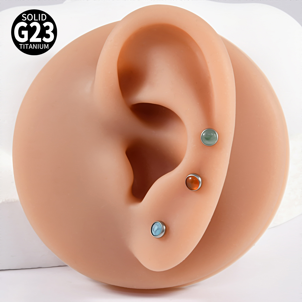 Brinco de cristal de titânio g - Tragus Flat Back avaliação e preço