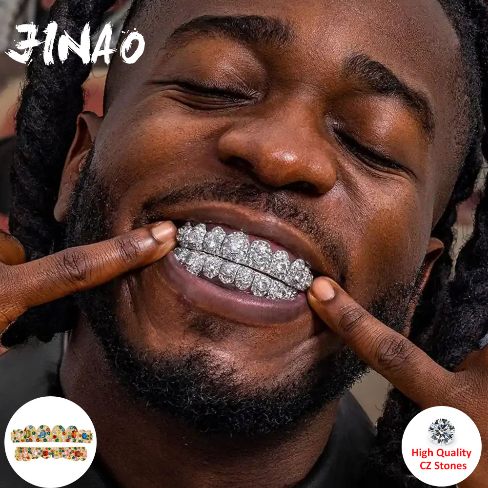 JINAO Hip Hop Grillz Completo  - Body Jewelry Changing Kit avaliação e preço