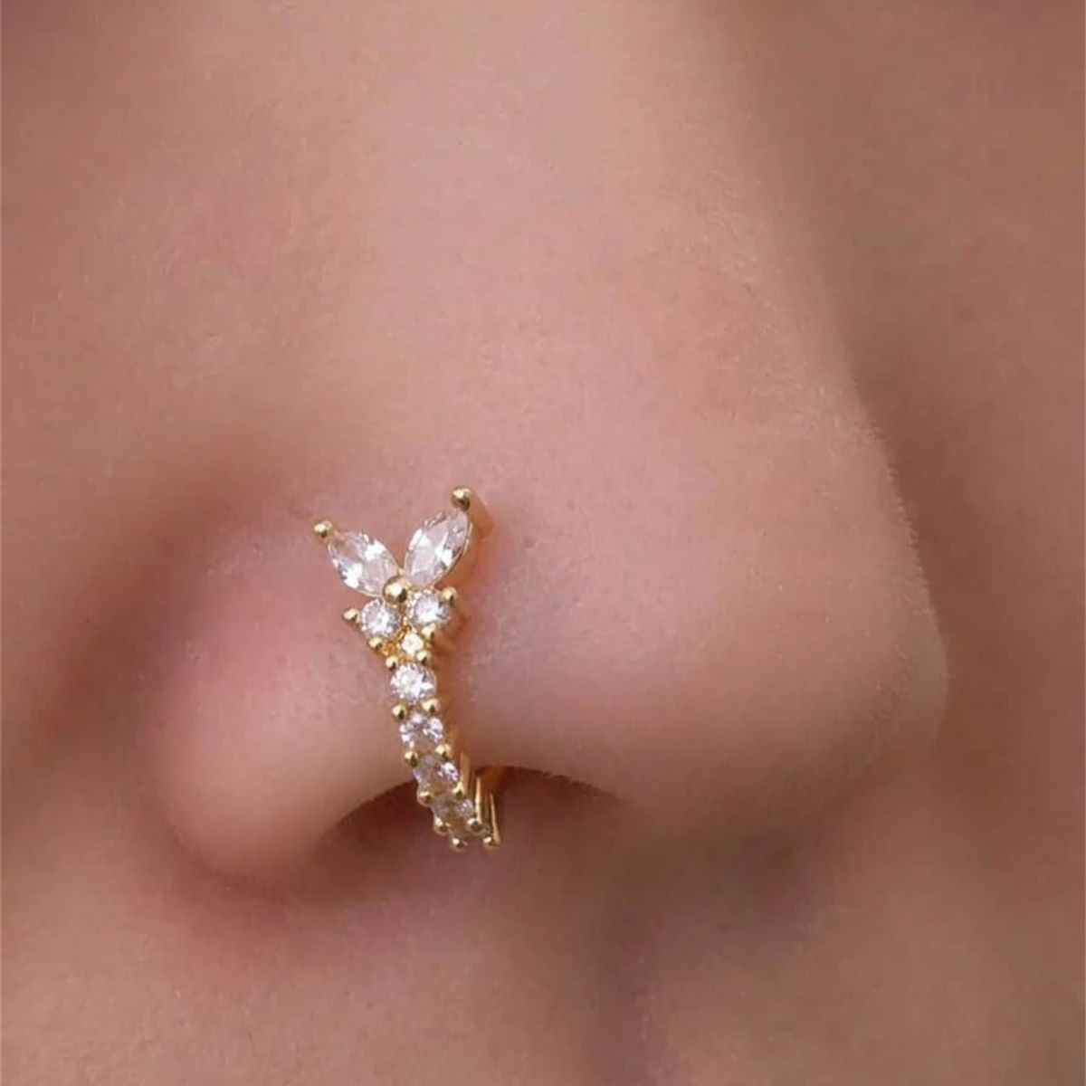 Clipe de Nariz em Formato Y Se - Body Jewelry Hot avaliação e preço