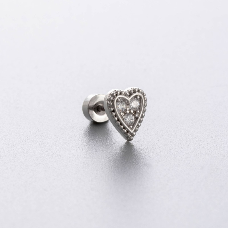 Brincos de Titânio G23 com Zir - Tragus Flat Back avaliação e preço