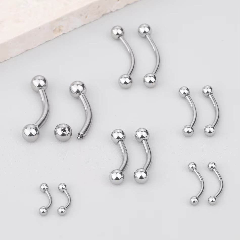 Piercing de titânio curvo, ane - Rook Curved Barbell avaliação e preço