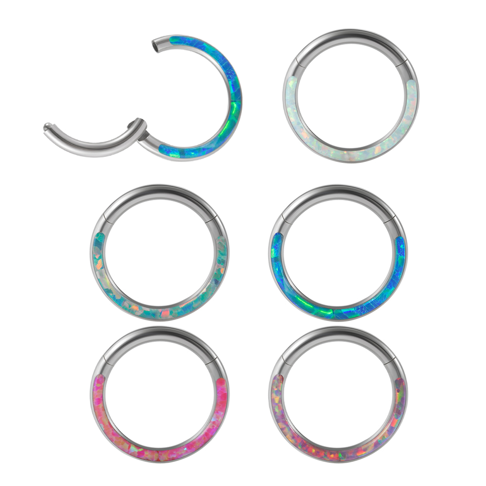 1 peça de aço cirúrgico opala  - Body Piercing Quality Jewelry avaliação e preço