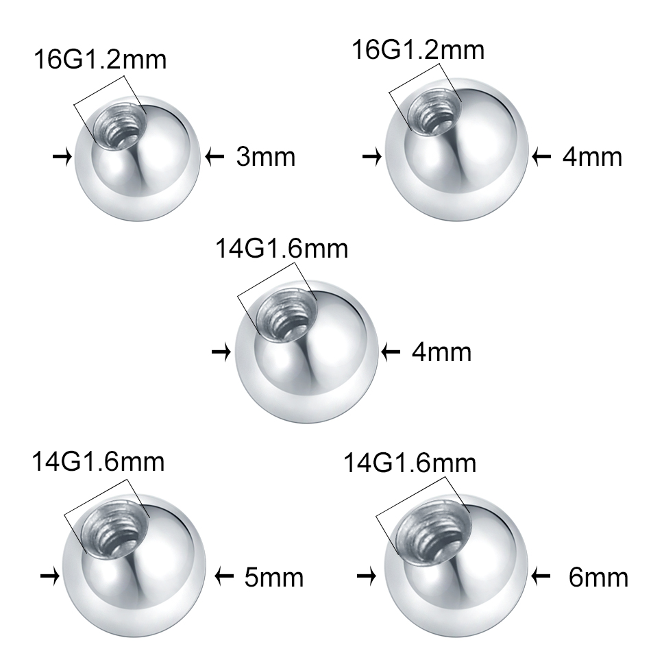 10 pçs aço piercing bolas cz g - Body Jewelry Replacement Ball avaliação e preço