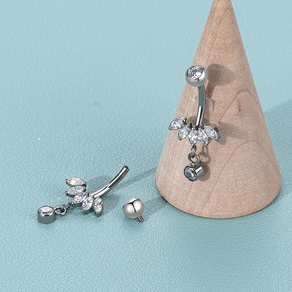 Anéis de umbigo de titânio com - Body Jewelry Changing Kit avaliação e preço