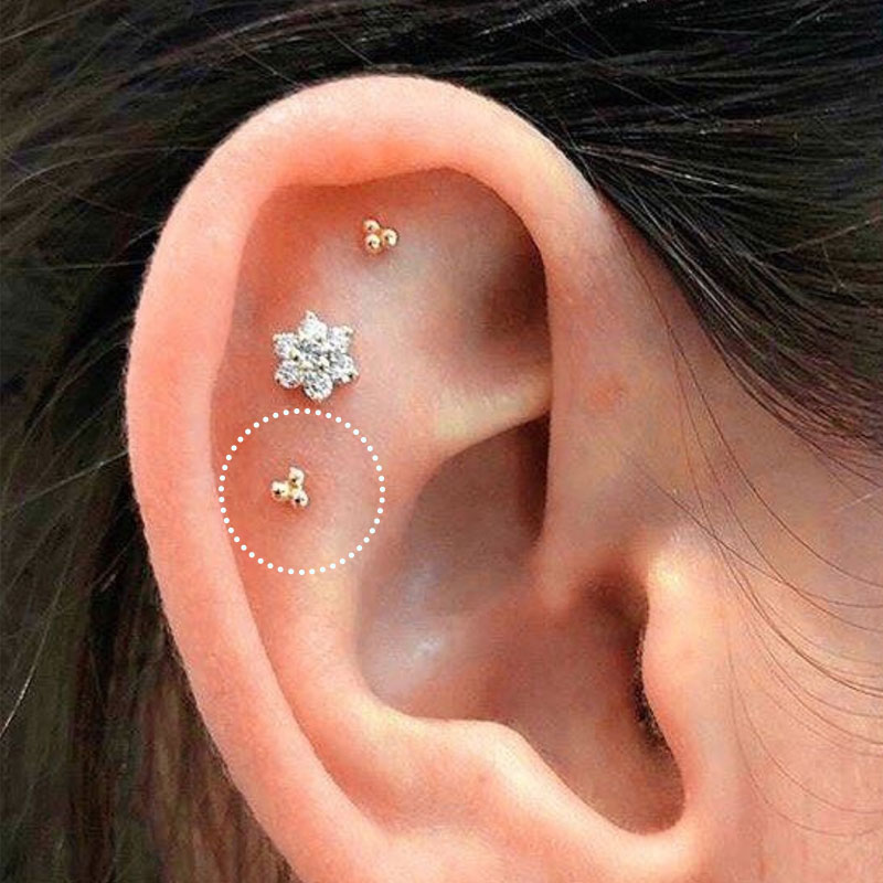 Mini brincos de aço inoxidável - Tragus Flat Back avaliação e preço