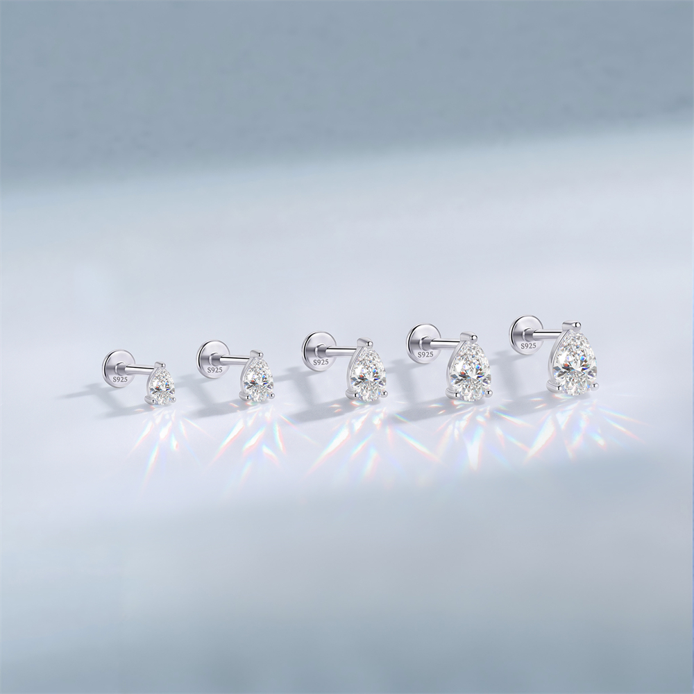 Brinco Clássico de Moissanite  - Body Piercing Quality Jewelry avaliação e preço