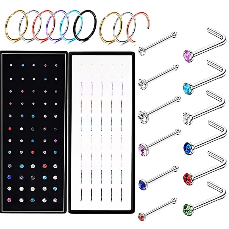 40/60 peças de aço inoxidável  - Body Jewelry Changing Kit avaliação e preço