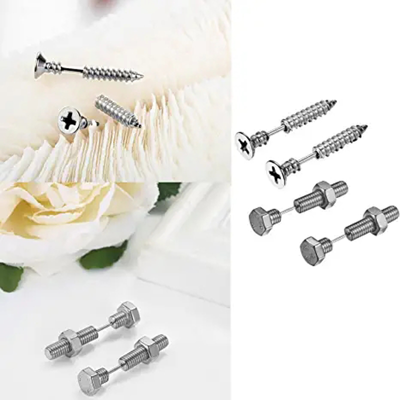 2-3 pares punk parafuso parafu - Body Jewelry Changing Kit avaliação e preço